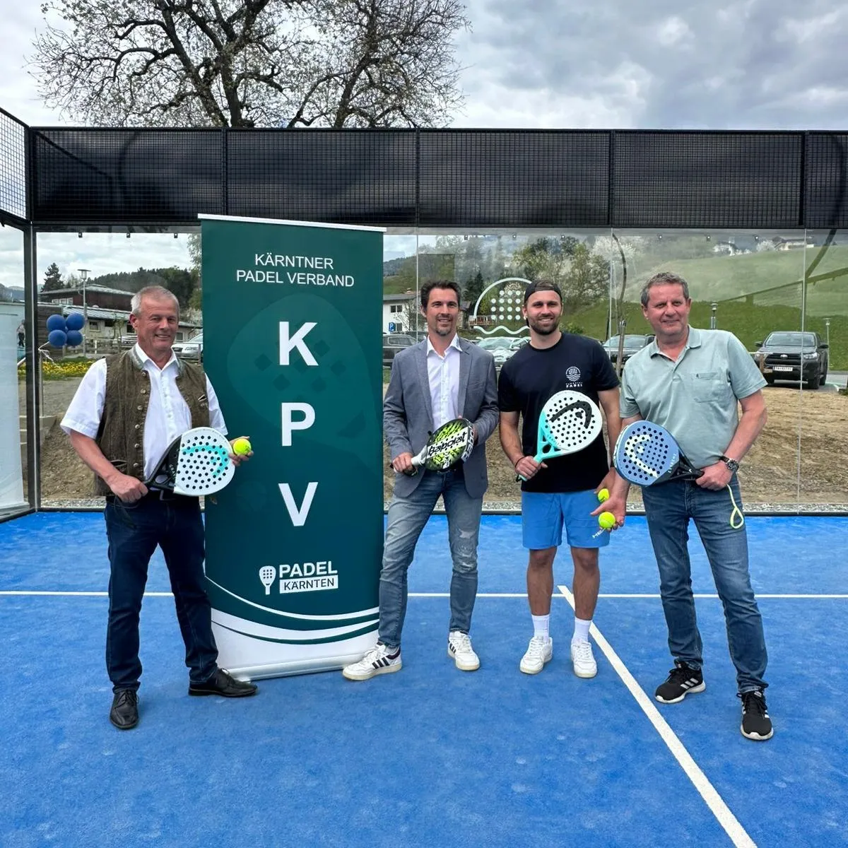 KPV bei der Eröffnung der Lakeside Padel Anlage in Seeboden