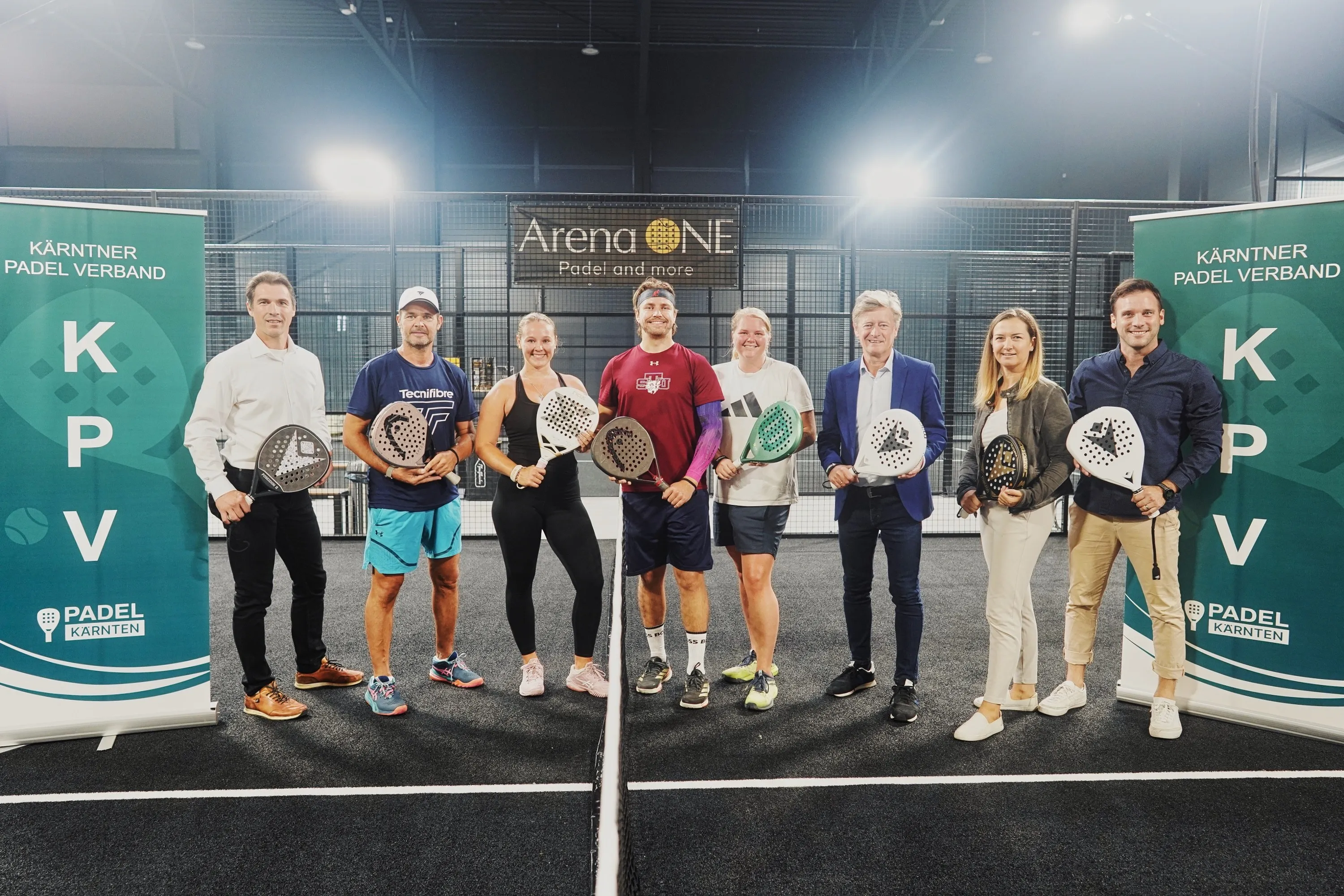 Pressegespräch zum Padel-Boom in Kärnten in der Arena One Klagenfurt